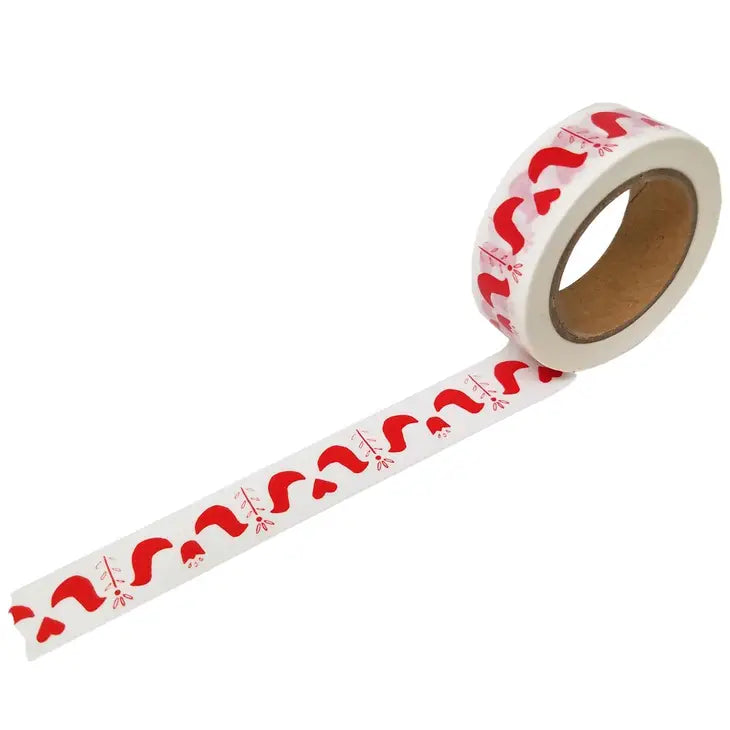 Red Modern Folk Bird - Washi Tape