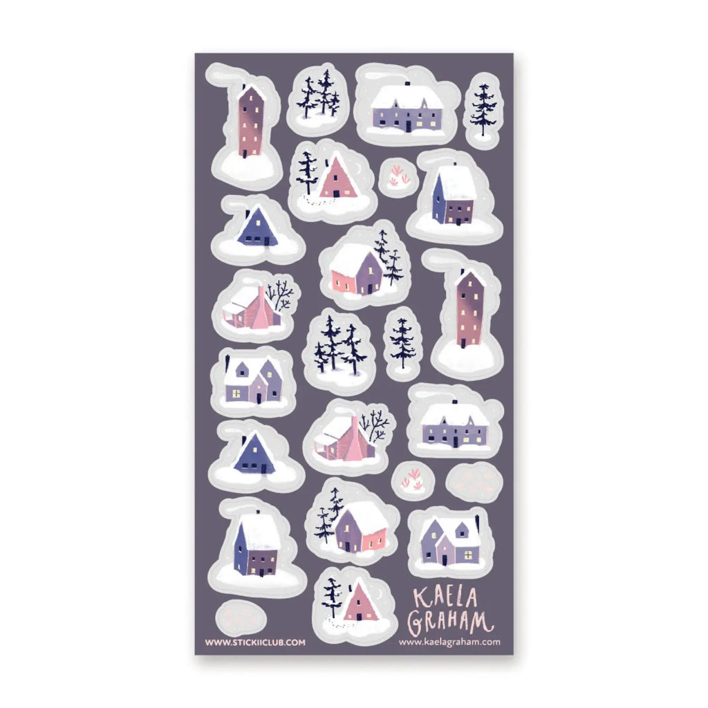 Snow-Covered Pastels - Sticker Sheet